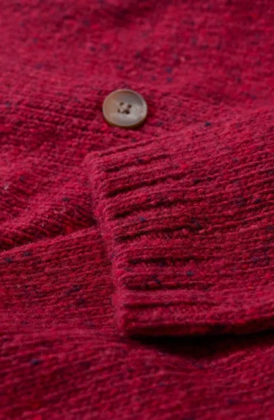 Seasalt Cornwall Dawson Pick Merino Wool Blend Cardigan In Red