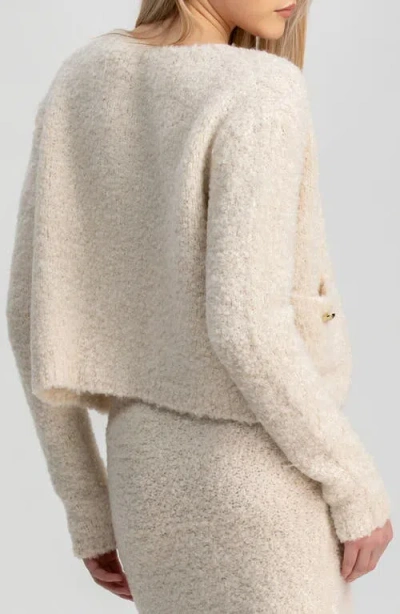 Pietro Brunelli Maternity The Courchevel Bouclé Maternity Sweater Jacket In Multi