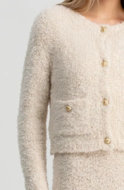 Pietro Brunelli Maternity The Courchevel Bouclé Maternity Sweater Jacket In Multi