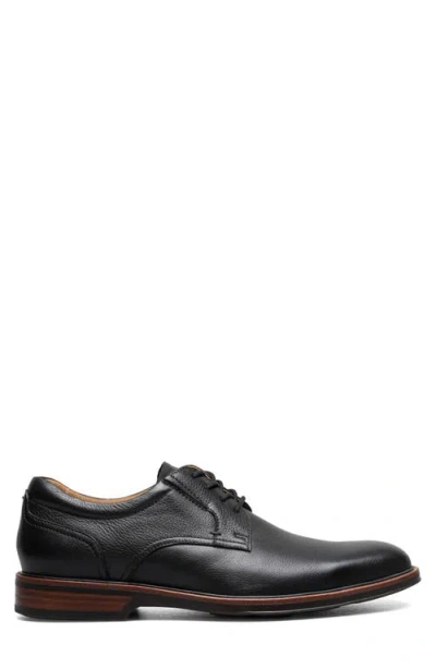 Florsheim Norfolk Plain Toe Derby In Black Ch