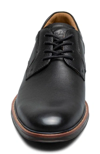 Florsheim Norfolk Plain Toe Derby In Black Ch