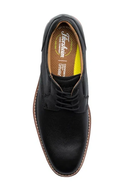 Florsheim Norfolk Plain Toe Derby In Black Ch