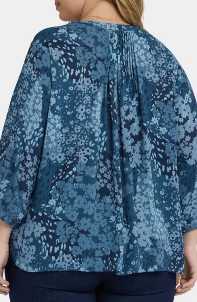Nydj Pintuck Blouse In Multi