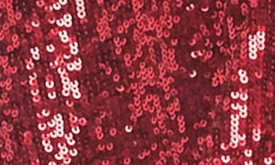 Karen Kane Sequin Open Front Jacket In Red