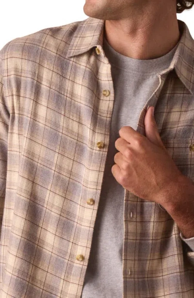 The Normal Brand Hudson Flannel Button-up Shirt In Neutral
