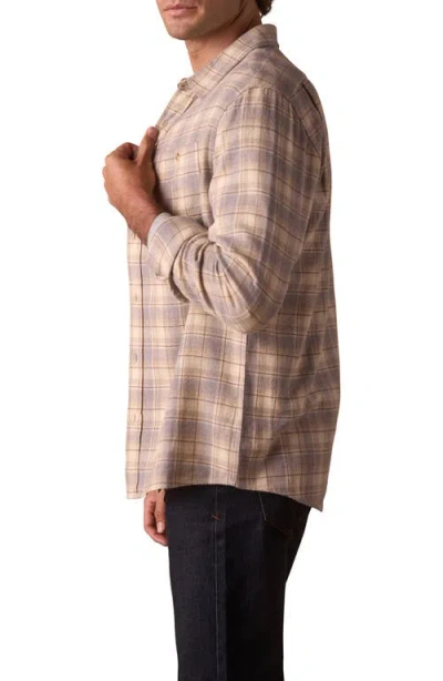 The Normal Brand Hudson Flannel Button-up Shirt In Neutral