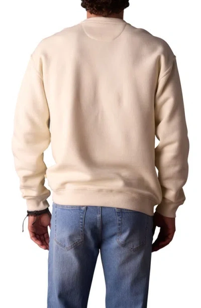 The Normal Brand Oversize Fly Over State Embroidered Crewneck Sweatshirt In Neutral