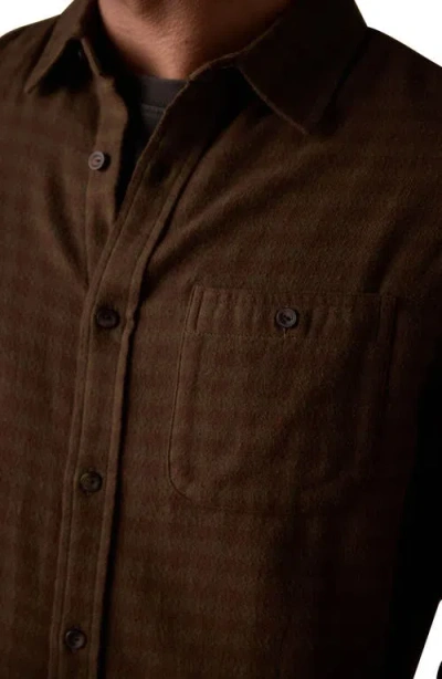 The Normal Brand Hudson Flannel Button-up Shirt In Brown