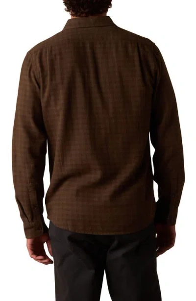 The Normal Brand Hudson Flannel Button-up Shirt In Brown