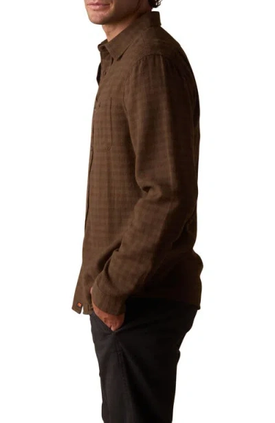 The Normal Brand Hudson Flannel Button-up Shirt In Brown