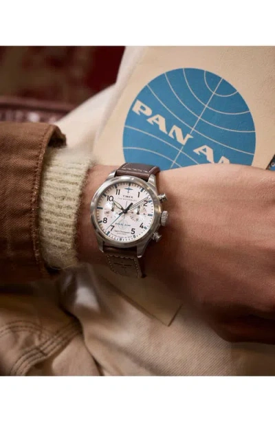Timex X Pan Am Waterbury Ace 41mm In Brown