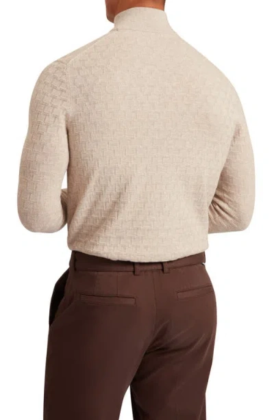 Ted Baker Jeremee Texture Stitch Half-zip Sweater In Multi