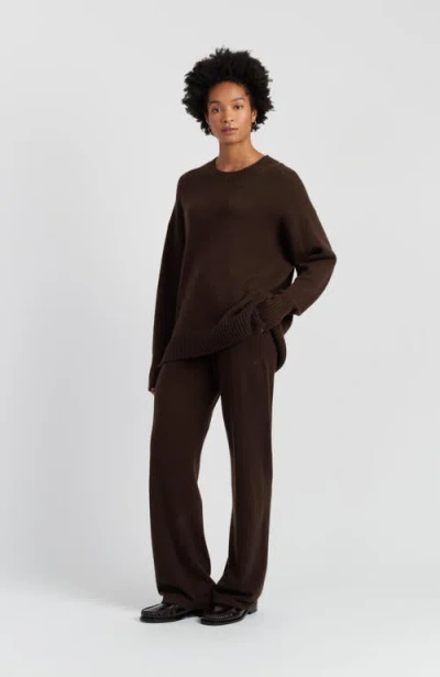 Chinti & Parker Pure Cashmere Crew Neck Sweater In Brown