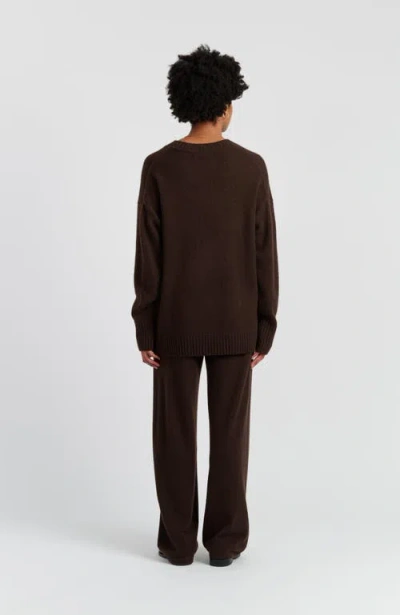 Chinti & Parker Pure Cashmere Crew Neck Sweater In Brown