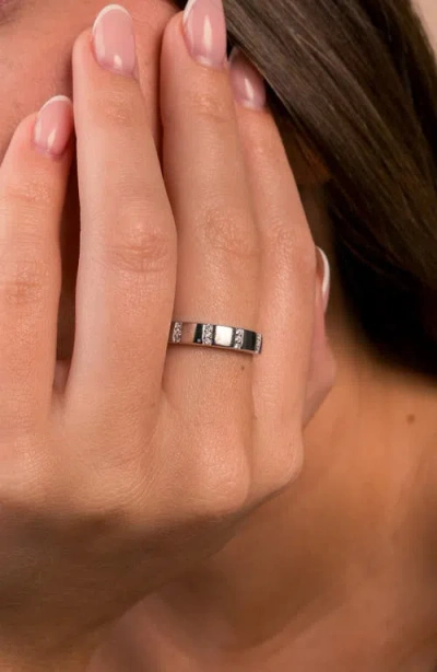 Sterling Forever Bradley Cubic Zirconia Ring In Metallic