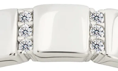 Sterling Forever Bradley Cubic Zirconia Ring In Metallic