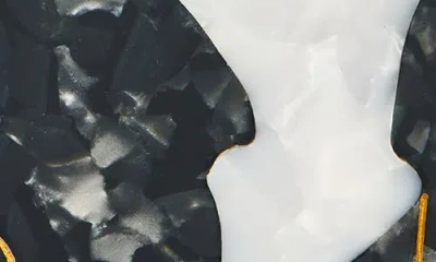 Solar Eclipse Hand Painted Tuxedo Cat Key Chain Bag Charm In Multi