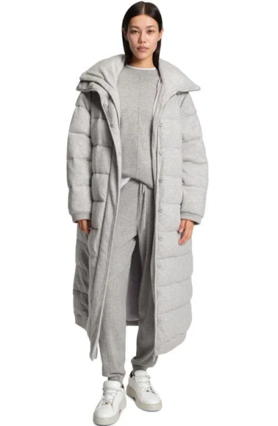 Hugo Boss Fascona Cashmere Crewneck Sweatshirt In Gray