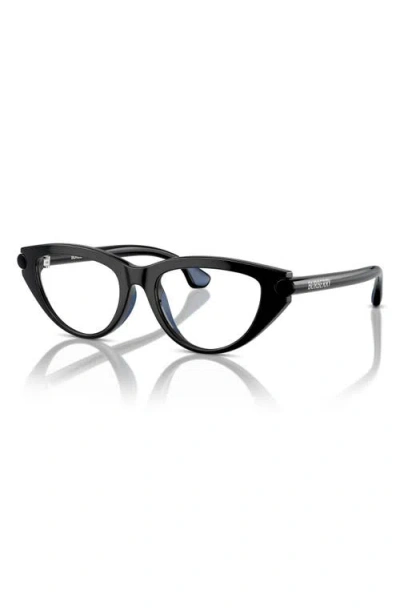 Burberry 45mm Cat Eye Optical Glasses In Black