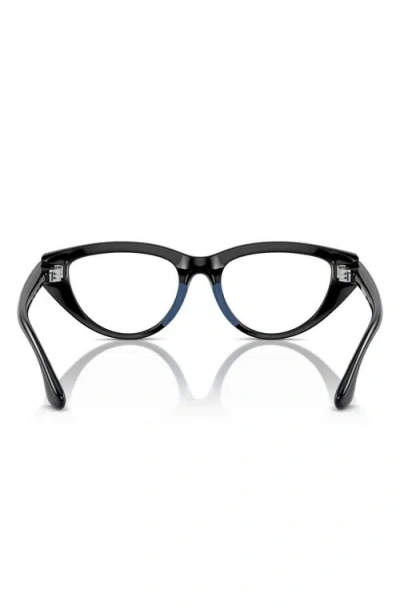 Burberry 45mm Cat Eye Optical Glasses In Black
