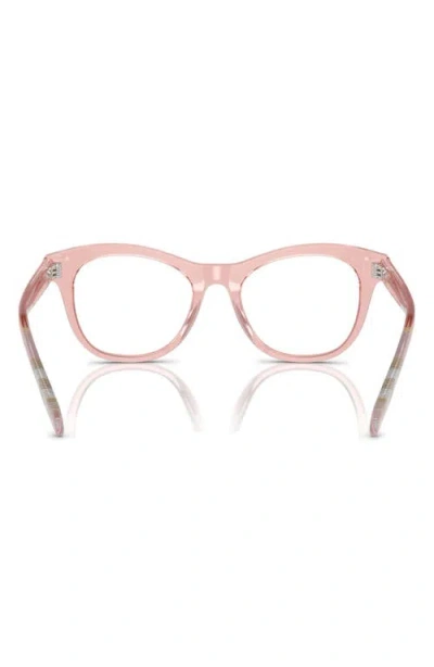 Burberry 46mm Cat Eye Optical Glasses In Brown