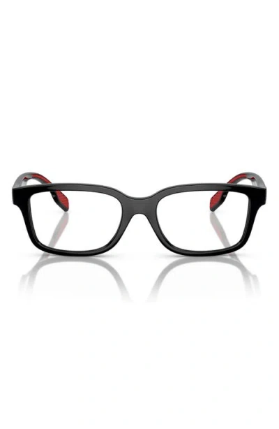 Burberry 50mm Rectangular Optical Glasses In Black