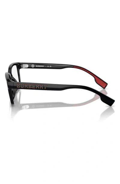 Burberry 50mm Rectangular Optical Glasses In Black