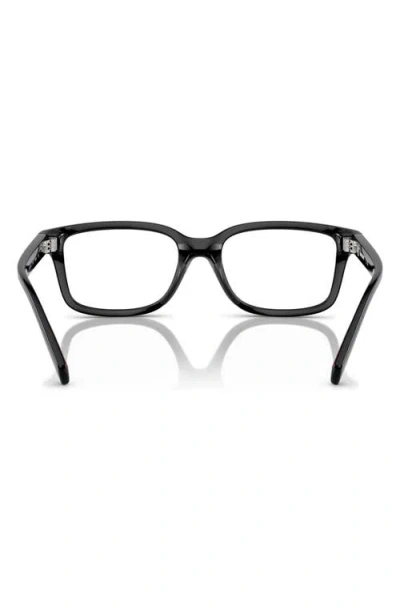 Burberry 50mm Rectangular Optical Glasses In Black
