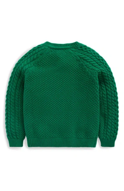 Mini Boden Kids' Heritage Cable Stitch Cardigan In Multi