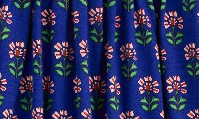 Mini Boden Kids' Floral Print Cotton Jersey Dress In Multi