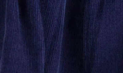 Mini Boden Kids' Floral Embroidery Corduroy Dress In Blue