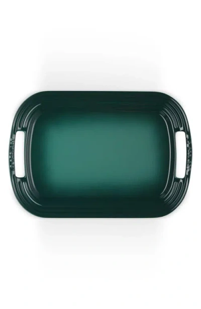 Le Creuset Stoneware 14" Serving Platter In Green