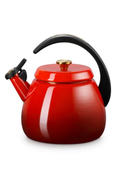 Le Creuset Enamel On Steel 2.2-quart Signature Cloche Kettle In Red
