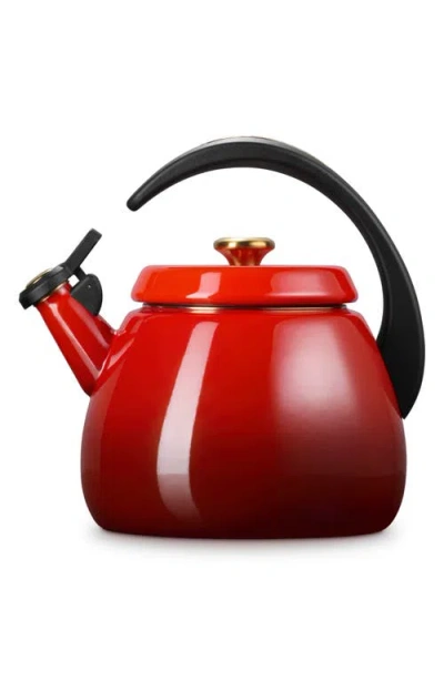 Le Creuset Enamel On Steel 2.2-quart Signature Cloche Kettle In Red