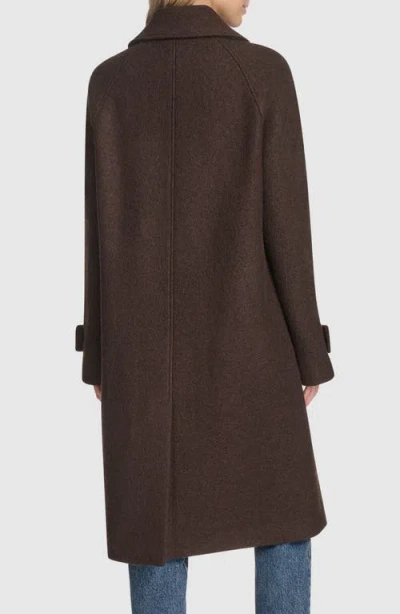 Andrew Marc Jupiter Wool Blend Balmacaan In Multi