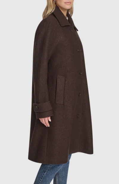 Andrew Marc Jupiter Wool Blend Balmacaan In Multi