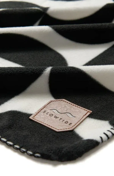 Slowtide Caster Oversize Throw Blanket In Black