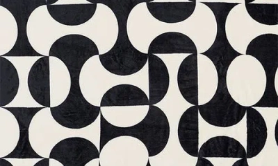 Slowtide Caster Oversize Throw Blanket In Black