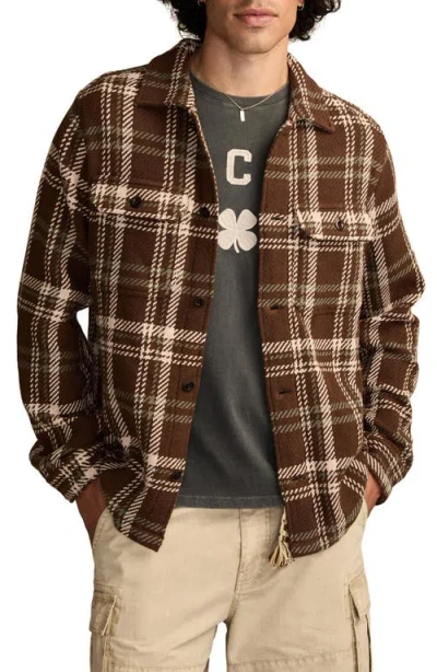 Lucky Brand Men's Twill Shirt Jacket In Brown