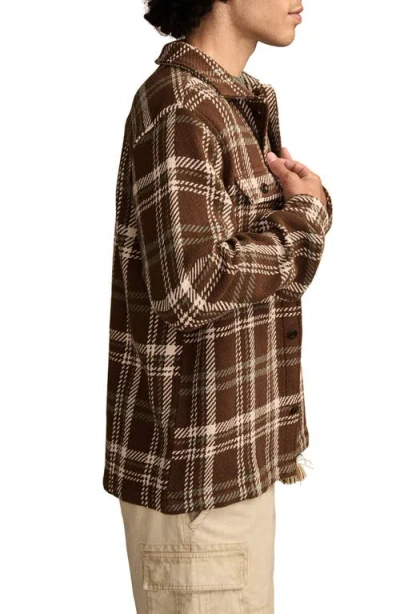 Lucky Brand Men's Twill Shirt Jacket In Brown