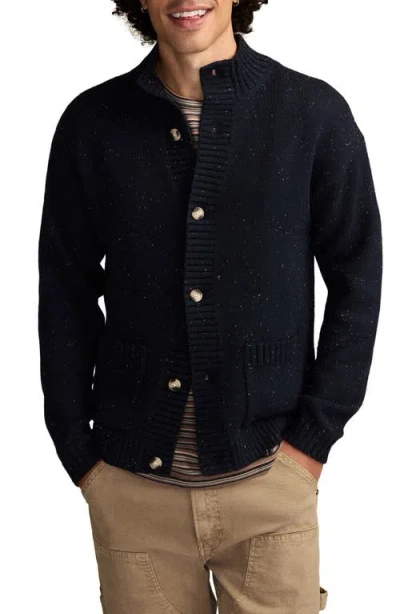 Lucky Brand Men's Button Down Mock Neck Cardigan In Blue