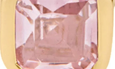 Made By Mary Cubic Zirconia Birthstone Stud Earrings In Brown