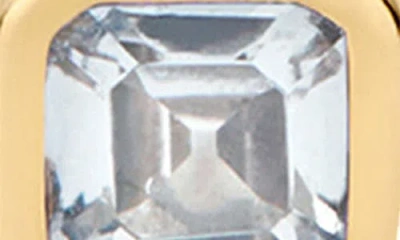 Made By Mary Cubic Zirconia Birthstone Stud Earrings In Brown