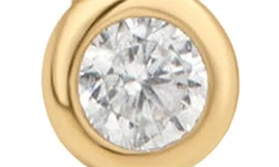 Made By Mary Cz Poppy Climber Stud Earrings In Gold