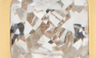 Made By Mary Cubic Zirconia Birthstone Stud Earrings In Gold