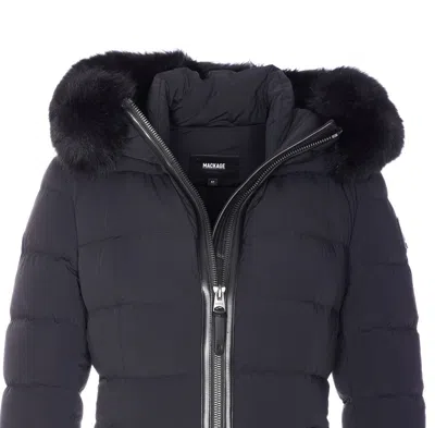Mackage Black Calla Down Jacket In Multi