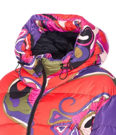 Pucci Abstract-print Puffer Jacket Clothing In Multi