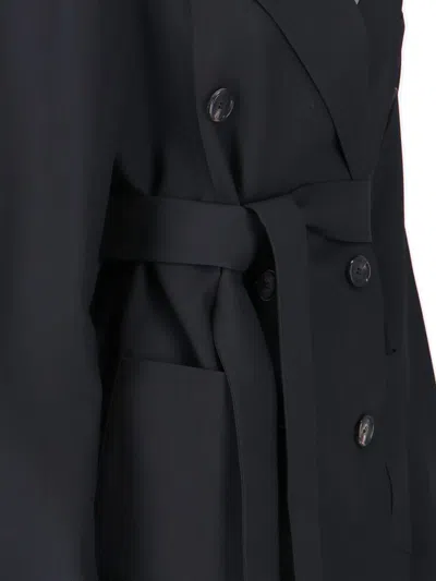 Setchu Tailored Black Jacket With Classic Collar And Streamlined Silhouette In Black