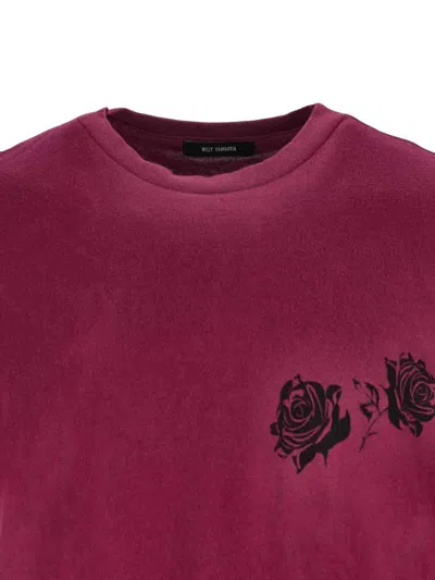 Willy Chavarria Proverb Easy Printed Cotton-jersey T-shirt In Purple