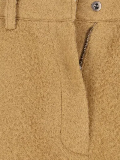 Low Classic Wool And Alpaca Blend Trousers In Neutral